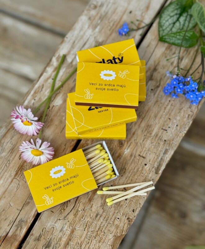 zápalky s citátom veci zo srdca majú svoje svetlo